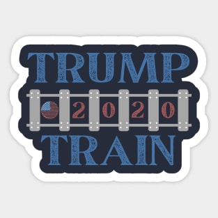 All Aboard the Trump Train Mask Sweatshirt Sticker